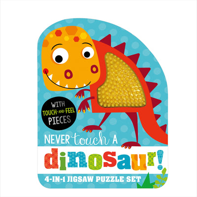 Cover Image for Never Touch a Dinosaur Jigsaw Puzzle Set -- Make Believe Ideas, Mixed Media Product