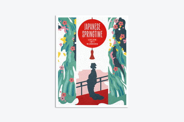 Cover Image for Japanese Springtime: A Contemporary Color-By-Numbers Book -- Brindha Kumar, Paperback