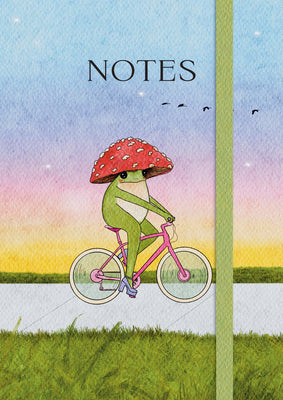 Cover Image for The Little Frog Notebook: A Beautiful 160-Page Lined Notebook Featuring the Internet's Beloved Mushroom Frog, from the Artist Maybell Eequay -- Maybell Eequay, Paperback