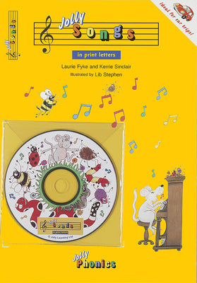 Cover Image for Jolly Songs: Book & CD in Print Letters (American English Edition) -- Laurie Fyke, Mixed Media Product