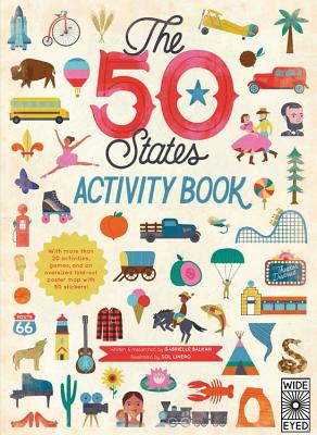 Cover Image for The 50 States: Activity Book: Maps of the 50 States of the USA -- Gabrielle Balkan, Paperback