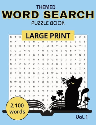 Cover Image for Themed Word Search Puzzle Book Vol. 1 -- Sally Dotty, Paperback