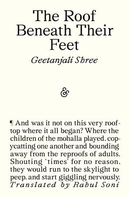 Cover Image for The Roof Beneath Their Feet -- Geetanjali Shree, Paperback