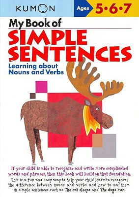 Cover Image for Kumon My Book of Simple Sentences -- Kumon Publishing, Paperback
