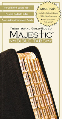 Cover Image for Majestic Traditional Gold Bible Tabs Mini -- Ellie Claire, Other