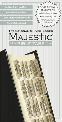 Cover Image for Majestic Traditional Silver-Edged Bible Tabs -- Ellie Claire, Other