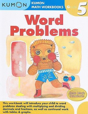 Cover Image for Kumon Grade 5 Word Problems -- Kumon Publishing, Paperback