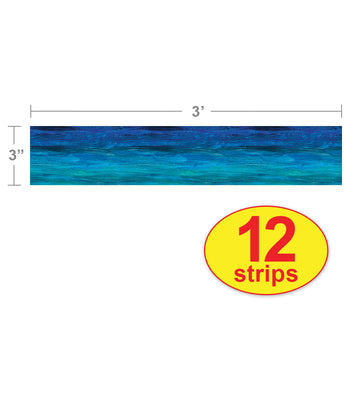 Cover Image for The World of Eric Carle Shades of Blue Straight Bulletin Board Borders -- Carson Dellosa Education, Paperback