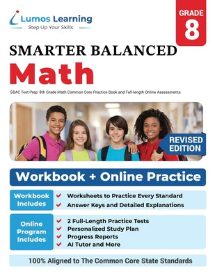 Cover Image for SBAC Test Prep: Smarter Balanced Study Guide With Performance Task (PT) and Computer Adaptive Testing (CAT) -- Lumos Learning, Paperback