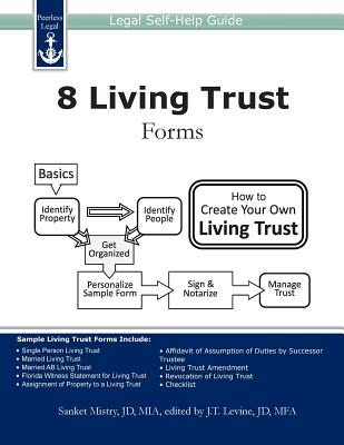 Cover Image for 8 Living Trust Forms: Legal Self-Help Guide -- J. T. Levine, Paperback