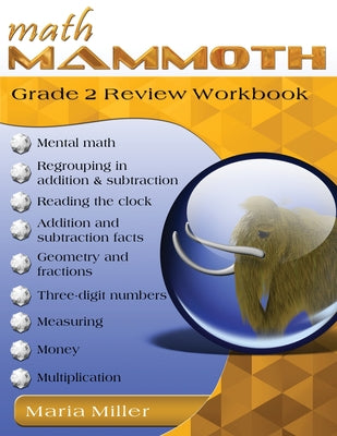 Cover Image for Math Mammoth Grade 2 Review Workbook -- Maria Miller, Paperback