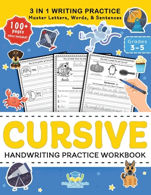 Cover Image for Cursive Handwriting Practice Workbook for 3rd 4th 5th Graders: Cursive Letter Tracing Book, Cursive Handwriting Workbook for Kids to Master Letters, W -- Scholastic Panda Education, Paperback
