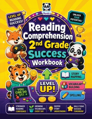 Cover Image for Reading Comprehension 2nd Grade Success Workbook: Story Mapping, Spelling, Weekly Vocabulary Building Critical Thinking Exercises for Summer, After-Sc -- Polymath Panda, Paperback