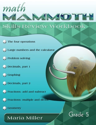 Cover Image for Math Mammoth Grade 5 Skills Review Workbook -- Maria Miller, Paperback