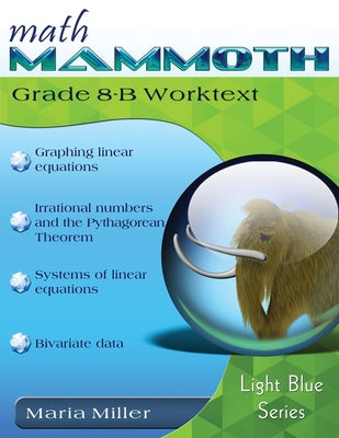 Cover Image for Math Mammoth Grade 8-B Worktext -- Maria Miller, Paperback