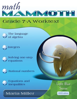 Cover Image for Math Mammoth Grade 7-A Worktext -- Maria Miller, Paperback