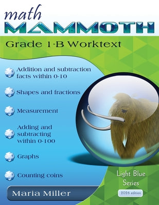 Cover Image for Math Mammoth Grade 1-B Worktext -- Maria Miller, Paperback