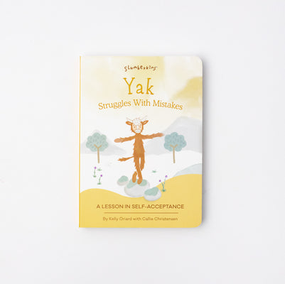 Cover Image for Yak Struggles with Mistakes: A Lesson in Self-Acceptance -- Kelly Oriard, Board Books