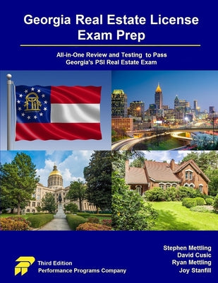 Cover Image for Georgia Real Estate License Exam Prep: All-in-One Review and Testing to Pass Georgia's PSI Real Estate Exam -- Stephen Mettling, Paperback