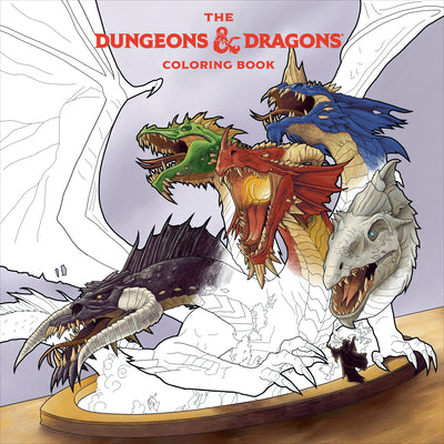 Cover Image for The Dungeons & Dragons Coloring Book: 80 Adventurous Line Drawings -- Official Dungeons & Dragons Licensed, Paperback