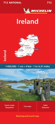 Cover Image for Michelin Ireland Road and Tourist Map -- Michelin, Folded