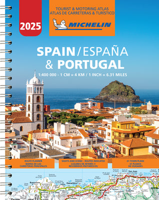 Cover Image for Michelin Spain & Portugal Road Atlas 2025 -- Michelin, Spiral