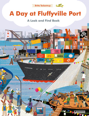 Cover Image for A Day at Fluffyville Port: A Look and Find Book -- Britta Teckentrup, Board Books