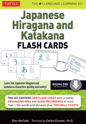 Cover Image for Japanese Hiragana and Katakana Flash Cards Kit: Learn the Two Japanese Alphabets Quickly & Easily with This Japanese Flash Cards Kit (Online Audio Inc -- Glen McCabe, Other