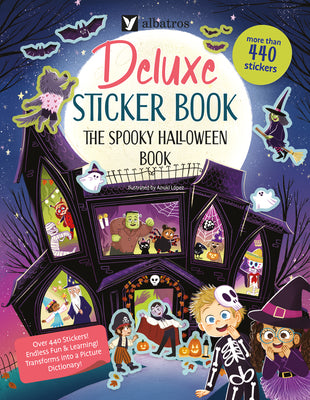 Cover Image for Deluxe Sticker Book: The Spooky Halloween Book -- Jana Sedlackova, Paperback