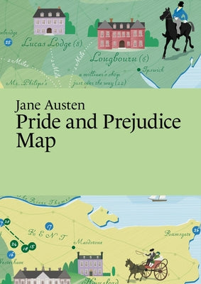 Cover Image for Jane Austen: Pride and Prejudice Map -- Martin Thelander, Folded