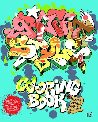 Cover Image for Graffiti Style Coloring Book -- Bjaorn Almqvist, Paperback