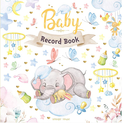 Cover Image for Baby Record Book: Newborn Journal for Boys and Girls to Cherish Memories and Milestones (Ideal Gift for Expecting Parents and Baby Shower) -- Wonder House Books, Hardcover