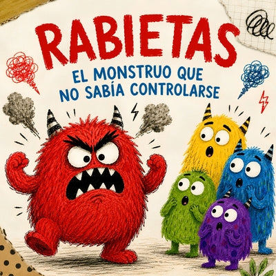 Cover Image for Rabietas el Monstruo que no sabía Controlarse: Cuento Infantil para Aprender a controlar el Enfado Letra mayúscula -- José Pérez Quintero, Paperback