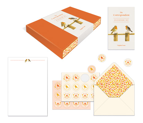 Cover Image for The Correspondent Stationery Set (Boxed Stationery): 20 Sheets of Writing Paper, 20 Matching Envelopes, and 24 Envelope Sticker Seals -- Virginia Evans, Other