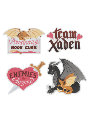 Cover Image for Rebecca Yarros's Fourth Wing: Romantasy Stickers - Sticker Set of 4 -- Out of Print, Other