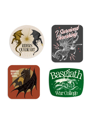 Cover Image for Rebecca Yarros's Fourth Wing: Dragon Rider Stickers - Sticker Set of 4 -- Out of Print, Other