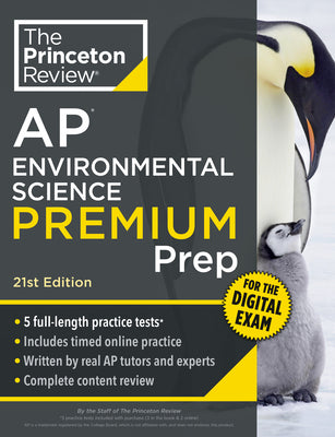 Cover Image for Princeton Review AP Environmental Science Premium Prep, 21st Edition: 5 Practice Tests + Digital Practice Online + Content Review -- The Princeton Review, Paperback