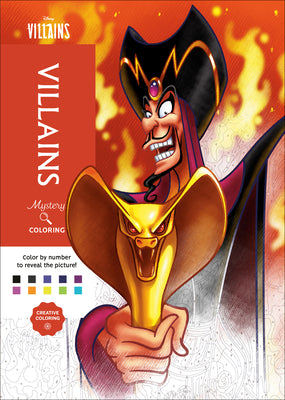 Cover Image for Disney Mystery Coloring: Disney Villains: A Color by Number Book -- Disney, Paperback