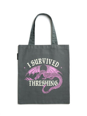 Cover Image for Rebecca Yarros's Fourth Wing: I Survived Threshing (Pink Dragon) Tote Bag -- Out of Print, Other