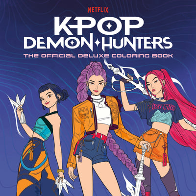Cover Image for Kpop Demon Hunters: The Official Deluxe Coloring Book -- Random House Worlds, Paperback