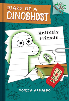 Cover Image for Unlikely Friends: A Branches Book (Diary of a Dinoghost #1) -- Monica Arnaldo, Library Binding