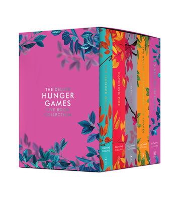 Cover Image for Hunger Games 5-Book Box Set (Deluxe Edition) (the Hunger Games, Catching Fire, Mockingjay, the Ballad of Songbirds and Snakes, Sunrise on the Reaping) -- Suzanne Collins, Paperback