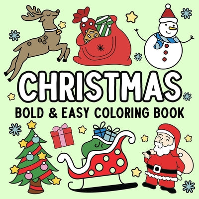 Cover Image for Christmas Bold and Easy Coloring Book -- Hue Coloring, Paperback