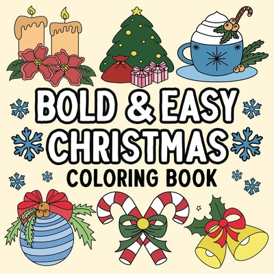 Cover Image for Bold and Easy Christmas Coloring Book -- Hue Coloring, Paperback