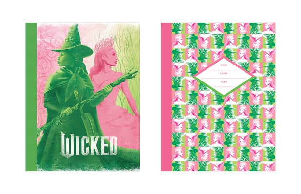 Cover Image for Wicked Pink & Green Composition Notebook Set (Set of 2) -- Insight Editions, Paperback