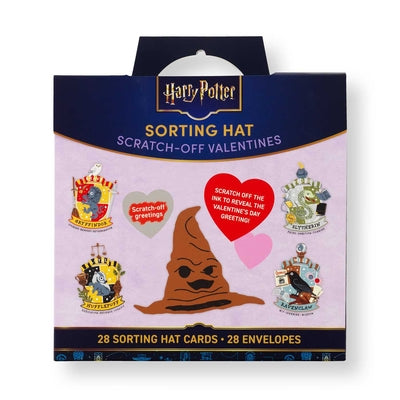 Cover Image for Harry Potter: Sorting Hat Scratch-Off Valentines: School Valentines -- Insight Editions, Mixed Media Product
