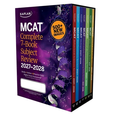 Cover Image for MCAT Complete 7-Book Subject Review 2027-2028 Biggest Update Ever: 500+ New Images & All-New Cars Book 3 Practice Tests (Kaplan Test Prep) -- Kaplan Test Prep, Paperback