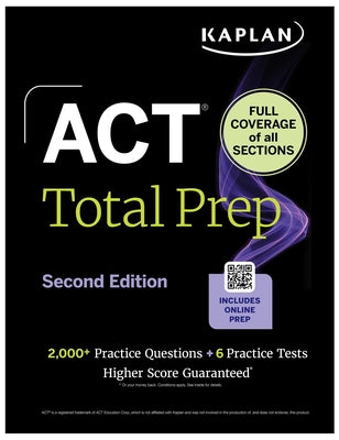 Cover Image for ACT Total Prep -- Kaplan Test Prep, Paperback