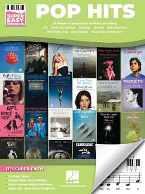 Cover Image for Pop Hits - Super Easy Songbook: 22 Simple Arrangements of Today's Hits with Lyrics -- , Paperback