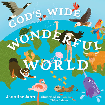 Cover Image for God's Wide, Wonderful World: Exploring His Awesome Animals--And You! -- Jennifer Jahn, Board Books